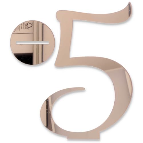 Cake Topper Nummer 5 mit Fuß Cake Topper Nummer 5 mit Fuß von Graziano