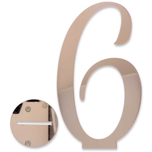 Cake Topper Nummer 6 mit Fuß von Graziano
