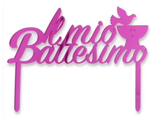 Cake Topper Taufe Fuchsia Cake Topper Taufe Fuchsia von Graziano