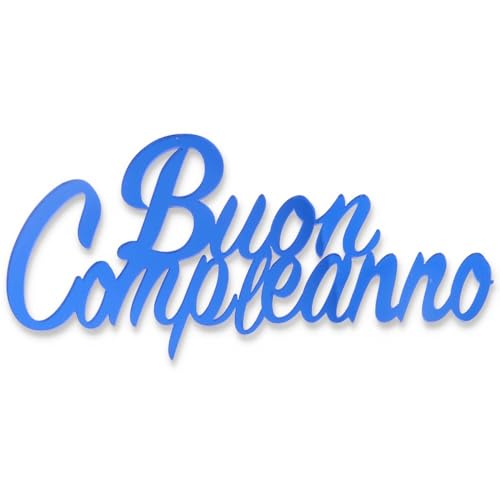 Side Topper Happy Birthday Blau von Graziano