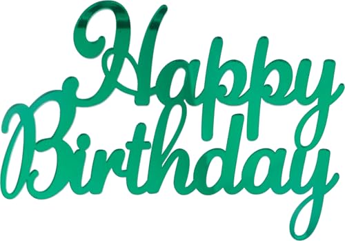 Side Topper Happy Birthday Grün von Graziano