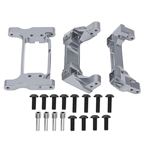 Grcfumo 1 PC RC -Stoßfänger, Metall -Vorder- und hintere Stoßstange, Set Metall vordere und hintere Stoßstangen Aluminiumlegierung für Traxxas für 4 RC -Crawler -Auto mit (Ti Color) von Grcfumo