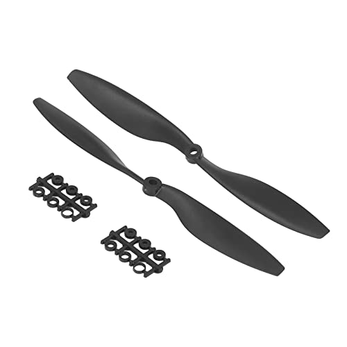 Grcfumo 2 PCs RC -Flugzeug -Propeller, Schwarze Nylonflexibile Positive Negative Propeller mit Adapterringen, Kompakt -Ersatzteile -Propeller -Blätter für RC Fixed Flügelflugzeuge Grcfumo 2 PCs RC -Flugzeug -Propeller, Schwarze Nylonflexibile Positive Negative Propeller mit Adapterringen, Kompakt -Ersatzteile -Propeller -Blätter für RC Fixed Flügelflugzeuge von Grcfumo