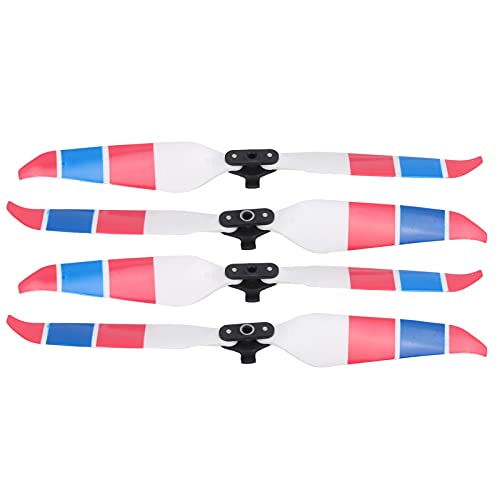 Grcfumo 2 Paar Bunte Propeller, Drone Low Noise Propeller Propeller, Kompakt Quadcopter Ersatzteile Propeller Klingen für Air 2 Air 2S Zubehör (Rotblau) von Grcfumo