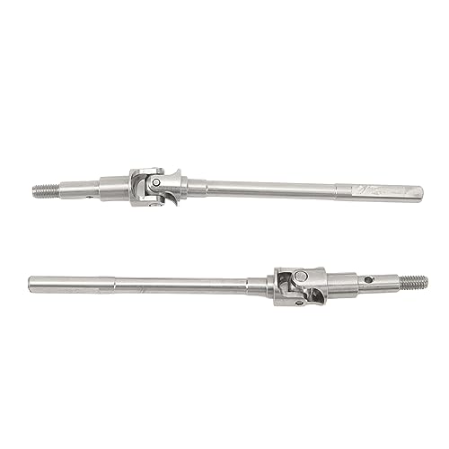Grcfumo 2PCS RC -Auto -Frontachter -Antriebswelle, universelle Antriebswelle CVD -Set, Upgrade Frontachse -Antriebswelle für FMS Fernbedienungsauto Silber von Grcfumo