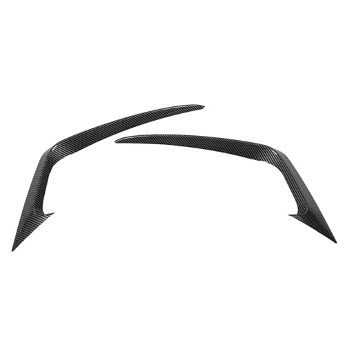 Grcfumo 2PCS vordere Stoßfänger Seitenlüftungssplitter, Linke rechte Stoßfänger -Spoiler -Verkleidung, robuste Lufteinleitungswindmesser -Körper -Kit für St. MK6 2012 bis 2017 (Kohlefaserstil) von Grcfumo
