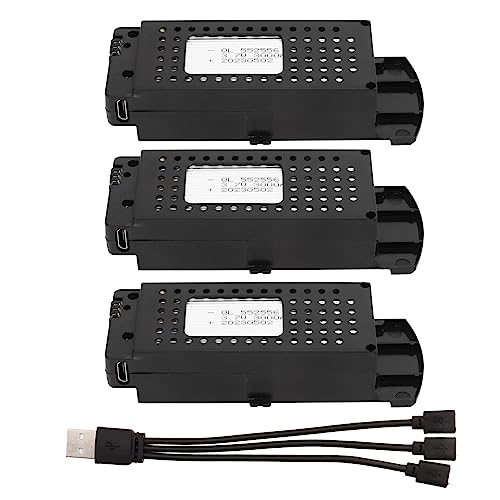 Grcfumo 3 PCs Lithiumbatterie, Fernbedienungsflugzeug 3000 -mAh RC -Flugzeug -Lithiumbatterie mit Ladungskabel für S6 G6 RC -Flugzeuge Grcfumo 3 PCs Lithiumbatterie, Fernbedienungsflugzeug 3000 -mAh RC -Flugzeug -Lithiumbatterie mit Ladungskabel für S6 G6 RC -Flugzeuge von Grcfumo