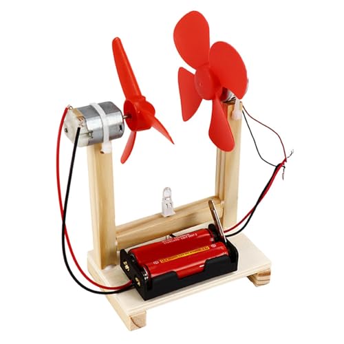 Grcfumo DIY -Windgenerator, einzigartiger Stromerzeuger -Kit, kleine Motor -Windkraftanlagen Elektrizitätsspielzeugkit für Kinder von Grcfumo
