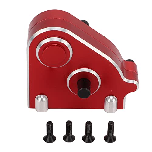 Grcfumo RC -Auto -Getriebegetriebe, Hochgeschwindigkeitslager -CNC -Metallgetriebe, Metallgetriebegeschwindigkeitsänderung für MN86 86S 86k 86K G500 (Rot) von Grcfumo