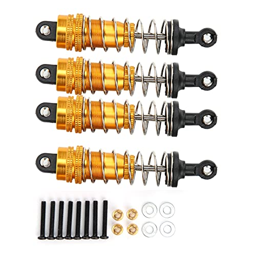 Grcfumo RC -Auto -Upgrade -Teile Metallschockdämpfer, Metallschockdämpferdämpfer, Dämpferzubehör für MN G500 RC -Autos (Rot) (Gold) von Grcfumo