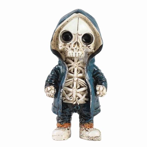 Grcfumo Skelettfiguren, Coole Skelettfiguren, Skelettstatue, Skelett-Halloween-Dekoration für Zuhause, Party, Schreibtischdekoration (A Type) von Grcfumo