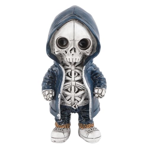 Grcfumo Skelettfiguren, Coole Skelettfiguren, Skelettstatue, Skelett-Halloween-Dekoration für Zuhause, Party, Schreibtischdekoration (Type C) von Grcfumo