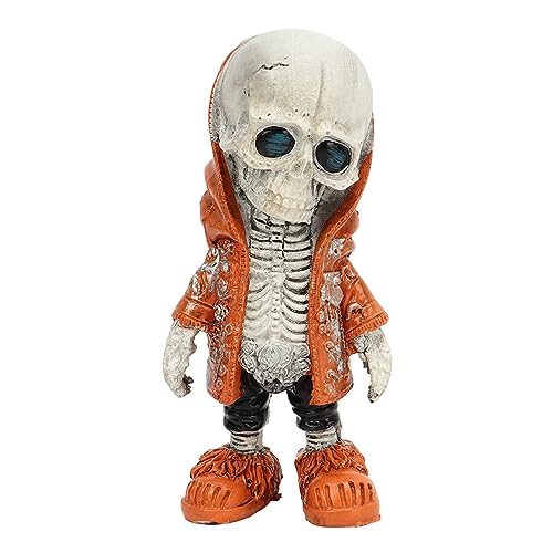 Grcfumo Skelettfiguren, Coole Skelettfiguren, Skelettstatue, Skelett-Halloween-Dekoration für Zuhause, Party, Schreibtischdekoration (Type D) von Grcfumo