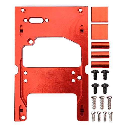 Grcfumo Steering Engine Fixing Base, Aluminium Alloy Servo Fixed Base, Steering Engine Servo Fixing Base Mount Bracket for Series C14 C14K C24 C24K C34 C34K (Red) von Grcfumo