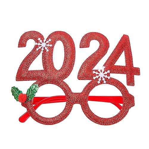 Greabuy Coole Kostümbrille Weihnachtslinsen Neujahrsparty Foto Requisiten Schneeflocke Karaoke Partybrille Cosplay Zubehör Partybrille Für Erwachsene von Greabuy