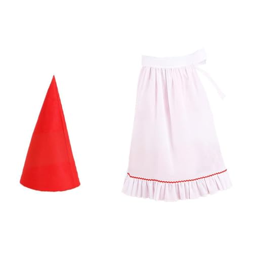 Greabuy Elfenkostüm, Zwergenkostüme, Filz, Zwerghüte, Rüschen, halbe Taille, Schürze für Halloween, Weihnachten, Party, Cosplay, Verkleidung, Filz, Zwerghüte Greabuy Elfenkostüm, Zwergenkostüme, Filz, Zwerghüte, Rüschen, halbe Taille, Schürze für Halloween, Weihnachten, Party, Cosplay, Verkleidung, Filz, Zwerghüte von Greabuy