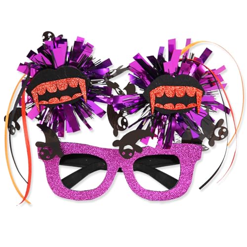 Greabuy Festliche Brille Halloween Glitzer Brille Foto Requisiten für Teenager Erwachsene Schädel Frühling für Party Feier Halloween Party Greabuy Festliche Brille Halloween Glitzer Brille Foto Requisiten für Teenager Erwachsene Schädel Frühling für Party Feier Halloween Party von Greabuy