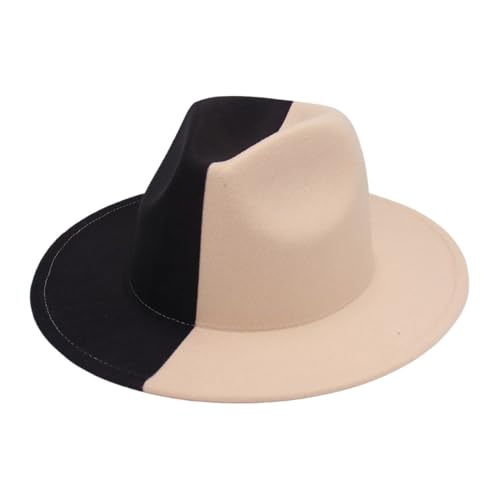 Greabuy Filz-Damenhüte im Vintage-Stil, für Damen, Herren, Party, farblich passend, Gentleman, Top, Motorhaube, Cosplay Greabuy Filz-Damenhüte im Vintage-Stil, für Damen, Herren, Party, farblich passend, Gentleman, Top, Motorhaube, Cosplay von Greabuy