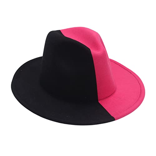 Greabuy Filz-Damenhüte im Vintage-Stil, für Damen, Herren, Party, farblich passend, Gentleman, Top, Motorhaube, Cosplay Greabuy Filz-Damenhüte im Vintage-Stil, für Damen, Herren, Party, farblich passend, Gentleman, Top, Motorhaube, Cosplay von Greabuy