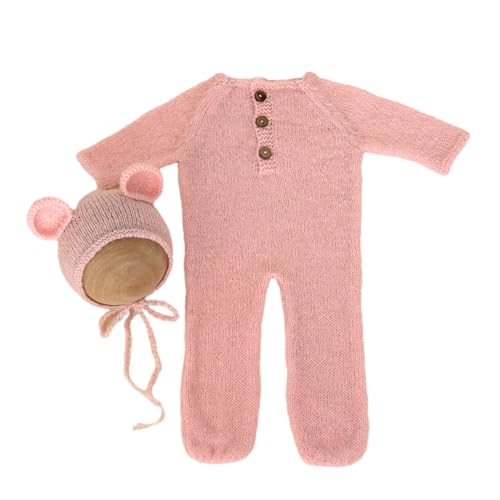 Greabuy Foto-Requisiten für Neugeborene, Mohair-Bär-Kostüm, Motorhaubenmütze, Baby-Strampler, Fotoshooting-Kleidung, Fotostudio-Zubehör Greabuy Foto-Requisiten für Neugeborene, Mohair-Bär-Kostüm, Motorhaubenmütze, Baby-Strampler, Fotoshooting-Kleidung, Fotostudio-Zubehör von Greabuy