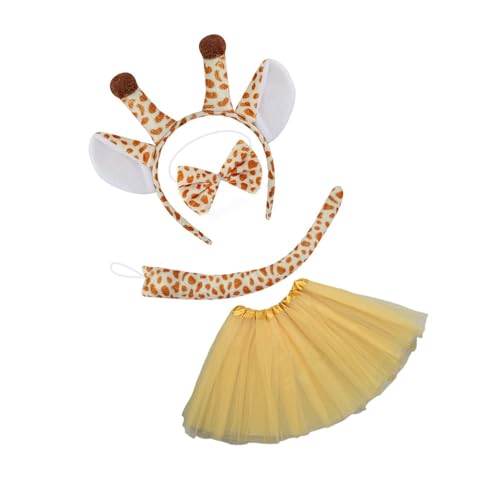 Greabuy Giraffen-Cosplay-Kostüme, Dekorationen, Zubehör, Giraffe, Kostüm, Festival, Plüschverzierung, Giraffen-Stirnband, Cosplay von Greabuy