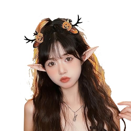 Greabuy Haarspange Cosplay Stirnband Kürbis Kopfbedeckung Halloween Stirnband Kopfbedeckung Kostüm Zubehör Cosplay Party Kopfbedeckung Halloween Stirnbänder für Damen Erwachsene Kinder Kostüm von Greabuy