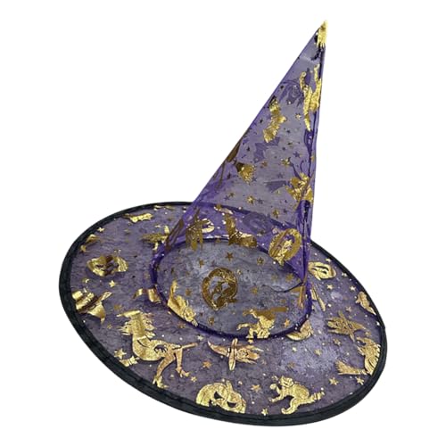 Greabuy Halloween-Hexenhut, 33 cm hoch, spitz, Zauberer, Hexen-Kostüm, Zubehör für Damen, Herren, Kinder, Cosplay, Halloween-Party, 5 Stück Greabuy Halloween-Hexenhut, 33 cm hoch, spitz, Zauberer, Hexen-Kostüm, Zubehör für Damen, Herren, Kinder, Cosplay, Halloween-Party, 5 Stück von Greabuy