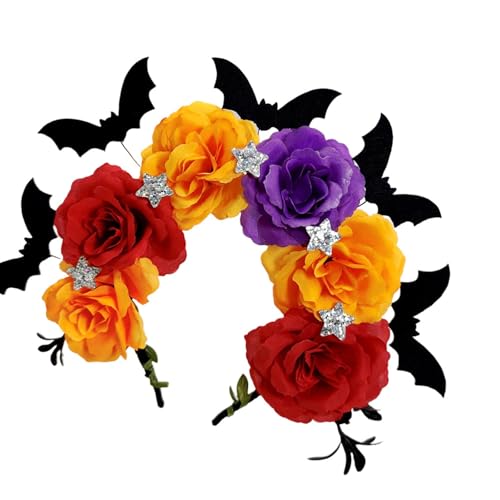 Greabuy Halloween-Stirnbänder mit Spinnen, Fledermaus, Haarschmuck für Damen, Kinderkostüm von Greabuy