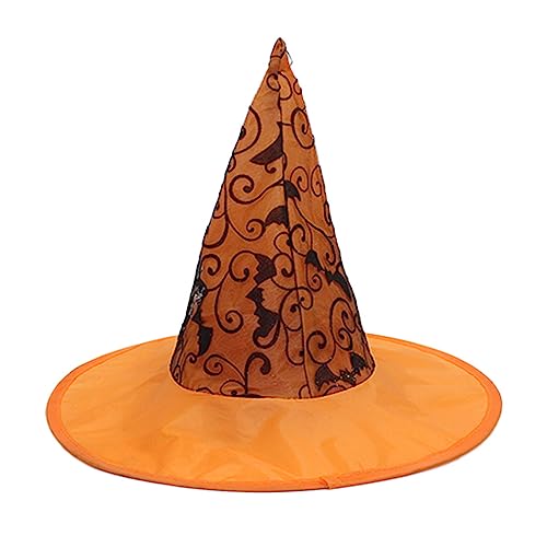Greabuy Hexenhüte, Halloween-Kostüm, Zubehör für Halloween, Party-Dekorationen, Hut mit flackernden Pailletten für Maskerade, schwarzer Hut für Damen von Greabuy