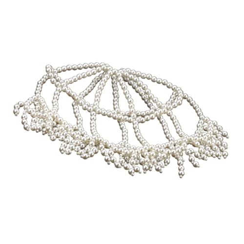 Greabuy Hut mit gewebten Perlen, Quasten, Kunstperlen, verzierter Hut, Brautparty, Haar-Accessoire für elegante Anlässe Greabuy Hut mit gewebten Perlen, Quasten, Kunstperlen, verzierter Hut, Brautparty, Haar-Accessoire für elegante Anlässe von Greabuy