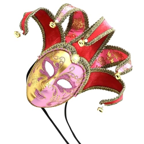 Greabuy Maskerade Narren Halloween Kostüm Venezianer Gras Karneval für Halloween von Greabuy