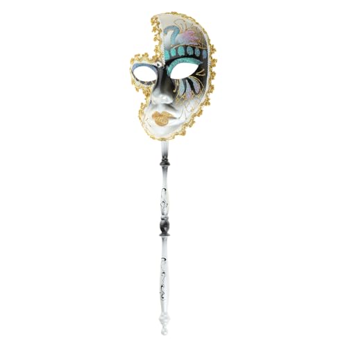 Greabuy Maskerade mit Haltestab Halloween Kostüm Venezianer Gras Karneval Greabuy Maskerade mit Haltestab Halloween Kostüm Venezianer Gras Karneval von Greabuy