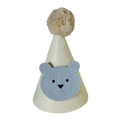Greabuy Niedlicher Bären-Geburtstagshut für Babys, Kleinkinder, Dusche, Party, verstellbare Dusche Greabuy Niedlicher Bären-Geburtstagshut für Babys, Kleinkinder, Dusche, Party, verstellbare Dusche von Greabuy