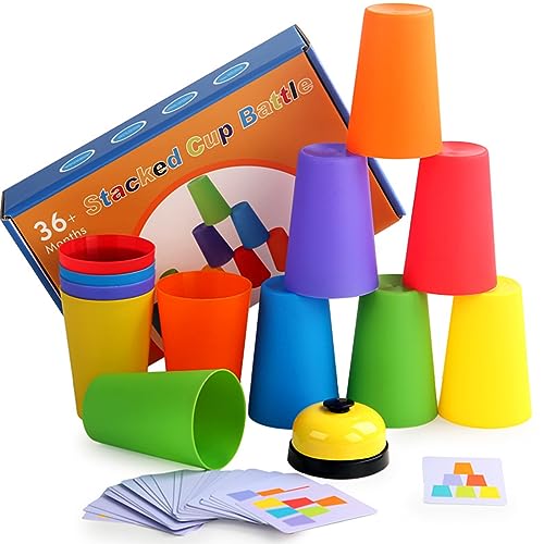 Sport Stacking Cups Training Toys Bildungsspielzeug Für Kinder Flying Racing Cup Speed Cup Mit 50 Bildkarten Sportstapelbecher Sport Stacking Cups Training Toys Bildungsspielzeug Für Kinder Flying Racing Cup Speed Cup Mit 50 Bildkarten Sportstapelbecher von Greabuy
