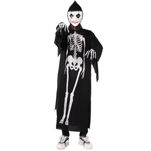 Halloween Kostüme Für Erwachsene Party Cosplay Bodysuit Verkleidungsparty Gruselige Skelett Kostüme Für Halloween Rollenspiele Halloween Kostüme Für Erwachsene Herren Und Damen Skelett Kostüm von Greabuy