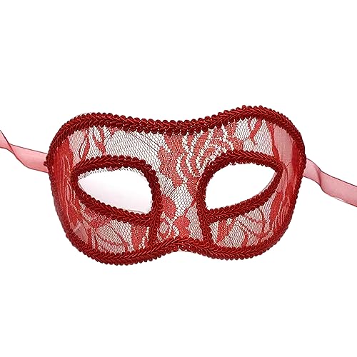Spitzen-Maske, Halloween-Ball, Prinzessinnen für Frauen und Mädchen, Mardi Gras, Augenmaske, Geschenk, halbes Gesicht von Greabuy