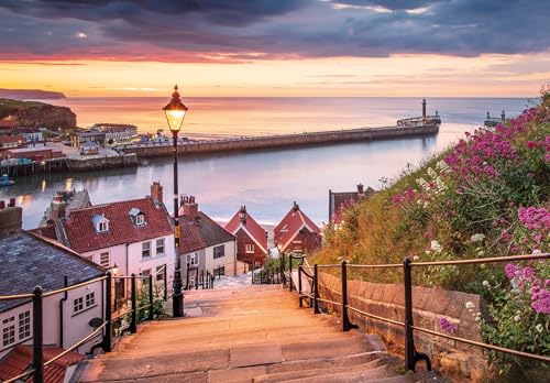 PuzzlEscapes 'Whitby's 199 Steps' 1000 Teile | Great British Jigsaws | Small Batch Made | Nachhaltige Puzzles von Great British Jigsaws