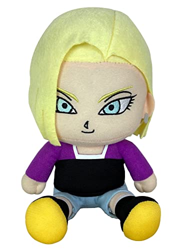 Great Eastern - Dragon Ball Super - Android 18 Sitting Plush, 7-inches von Great Eastern