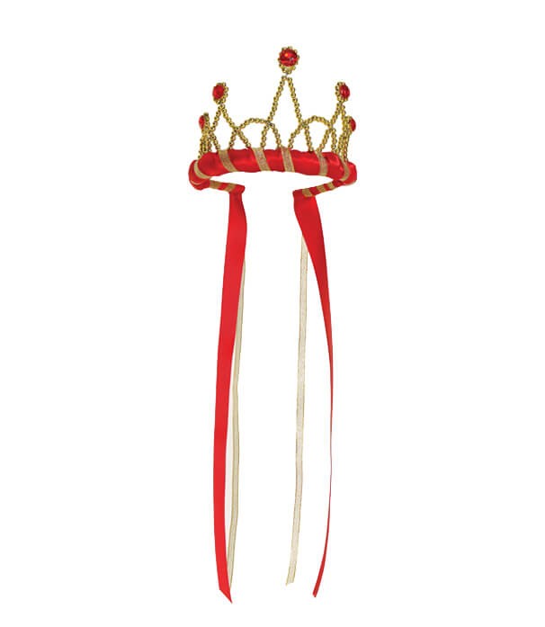 Bänderdiadem Farbe rot/gold Bänderdiadem Farbe rot/gold von Great Pretenders