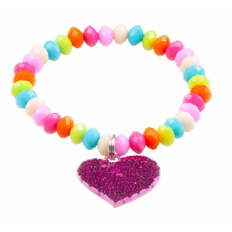 Buntes Armband mit Herzanhänger, für Kinder Buntes Armband mit Herzanhänger, für Kinder von Great Pretenders