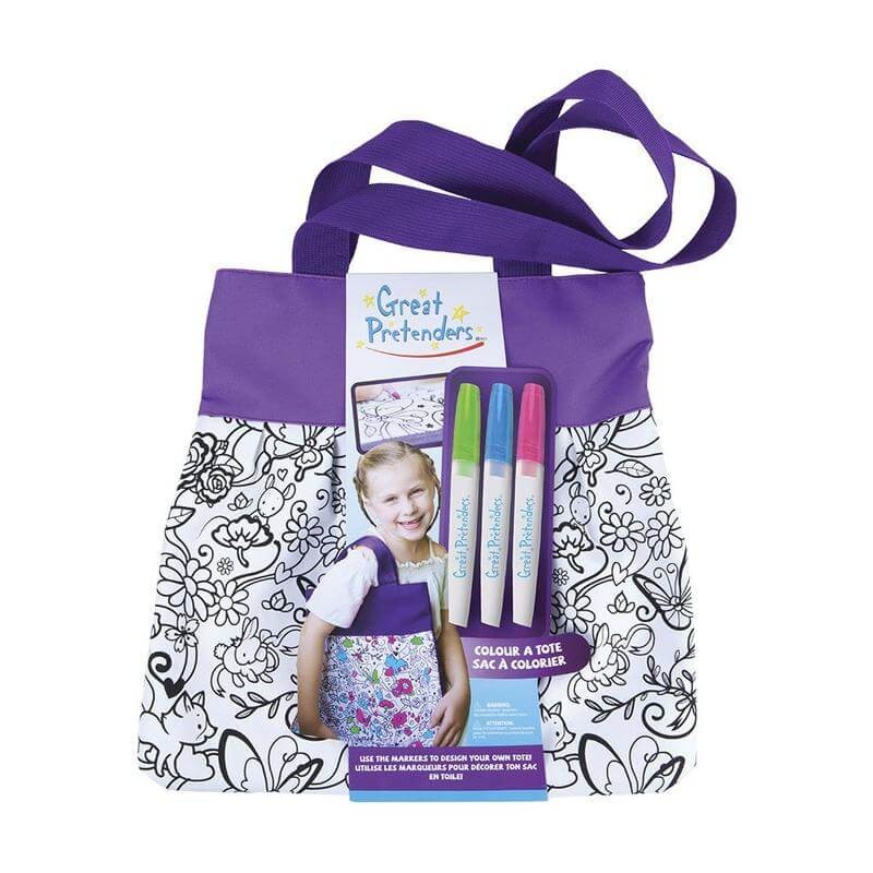 Colour-Me Tasche, lila - Kindertasche zum Anmalen von Great Pretenders