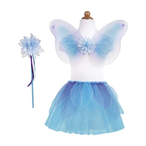 Feen-Kostüm-Set Fancy Flutter Set blau 4-7 Jahre von Great Pretenders