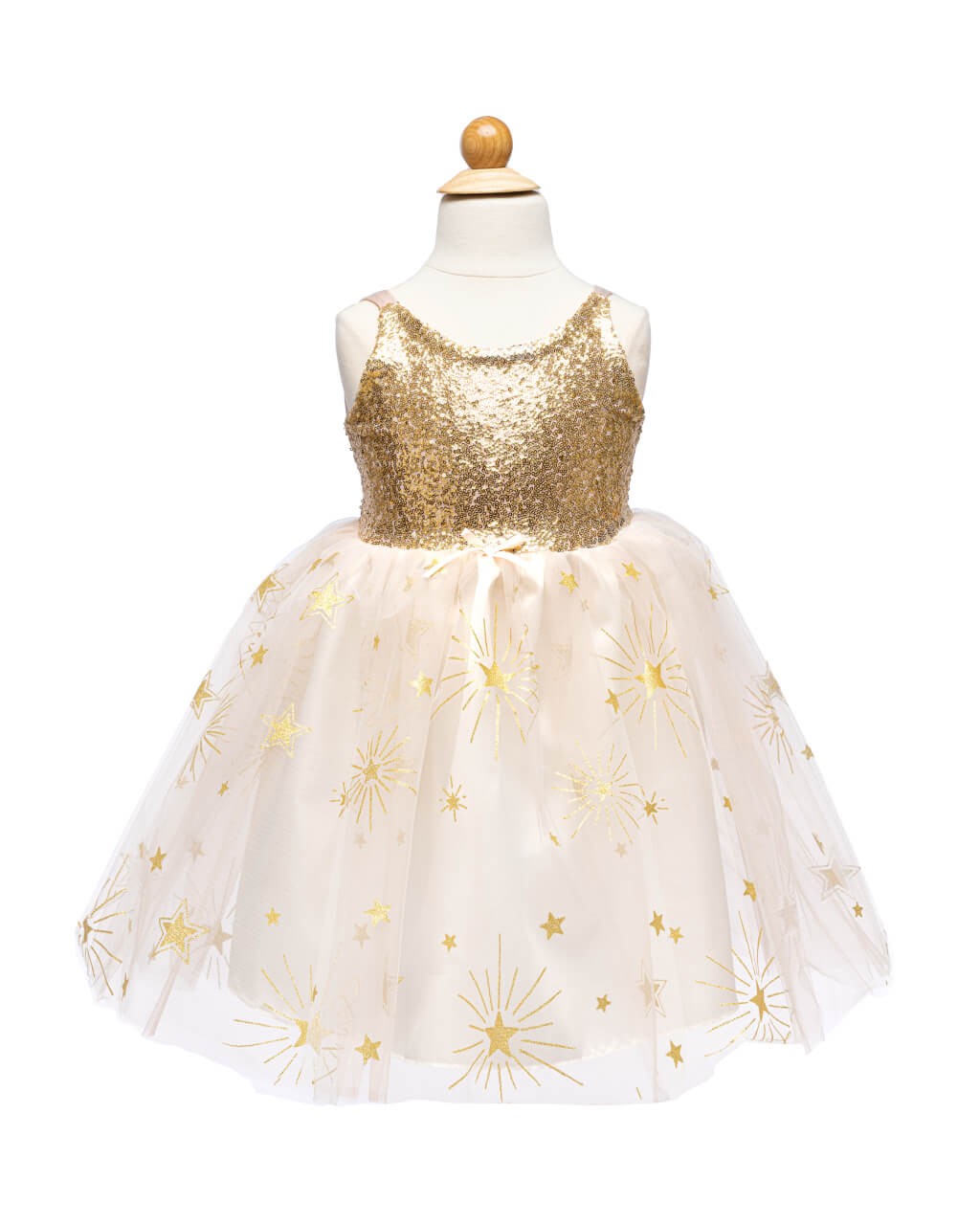 Glitzerndes Pailettenkleid Gold – Funkelnder Auftritt für Kinder (3–4 Jahre) von Great Pretenders
