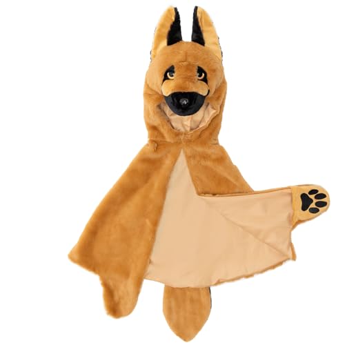 Great Pretenders Hunde Kostüm Schäferhund Buddy für Kinder 4-6 Jahre Braun Tierkostüm Tier-Umhang Fasching Karneval Geburtstag von Great Pretenders