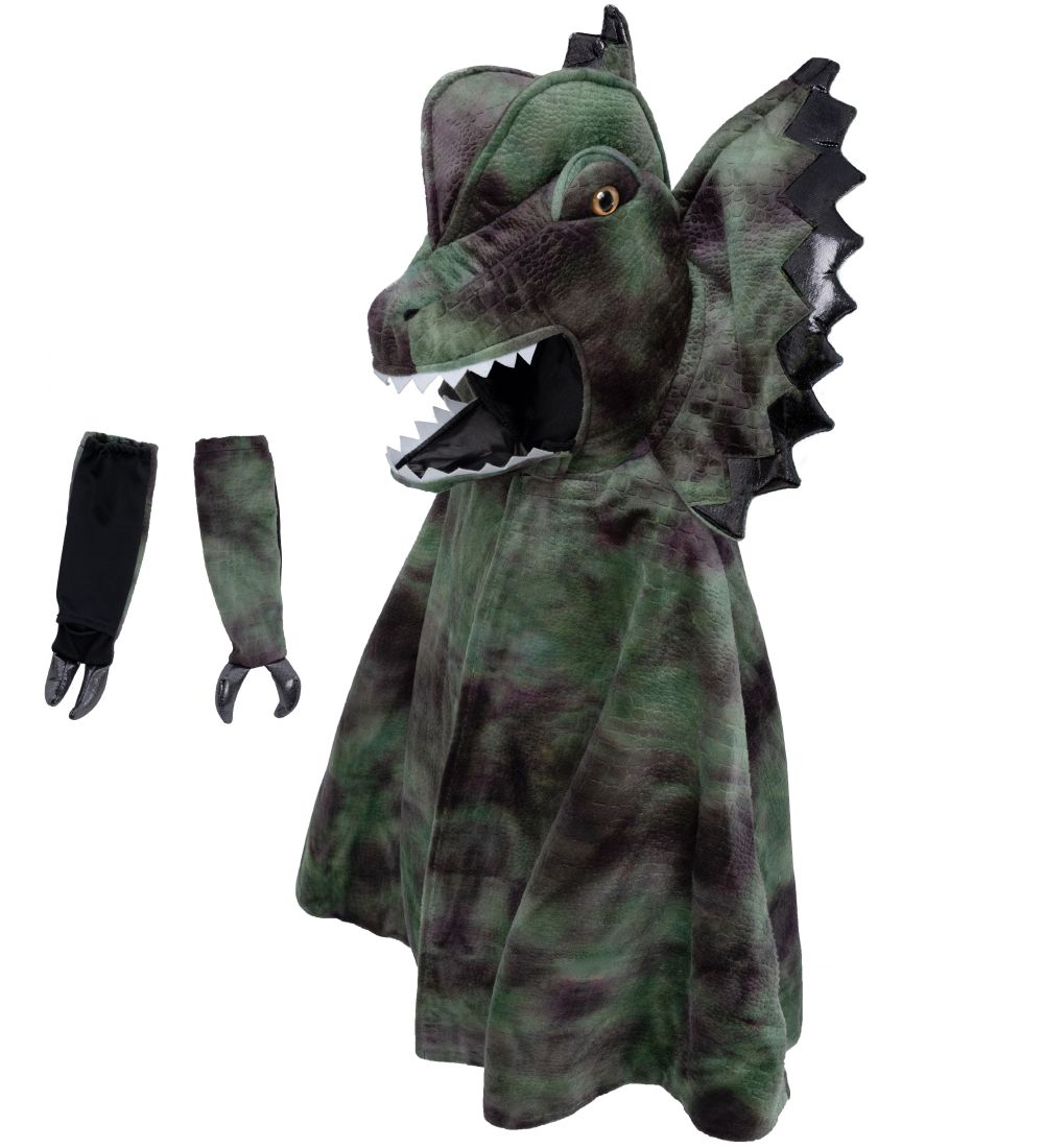 Great Pretenders Kostüm - Umhang - Dilophosaurus m. Klaue - Great Pretenders - 4-6 Jahre (104-116) - Kostüme von Great Pretenders