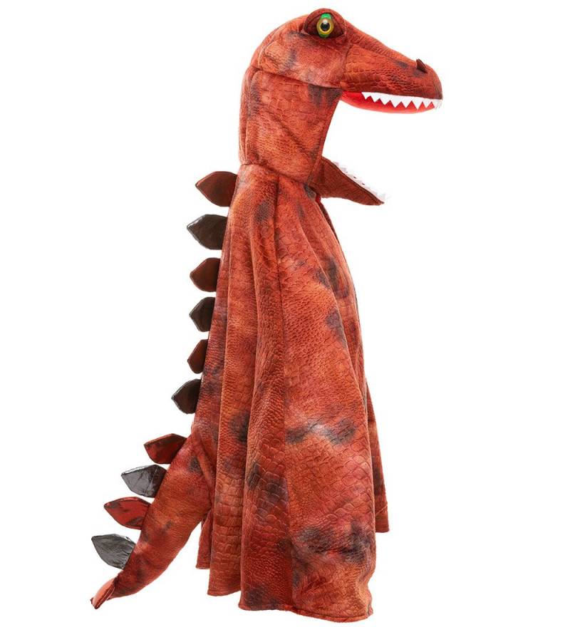 Great Pretenders Kostüm - Umhang - Grandasaurus T-Rex - Rot/S - Great Pretenders - 7-8 Jahre (122-128) - Kostüme von Great Pretenders