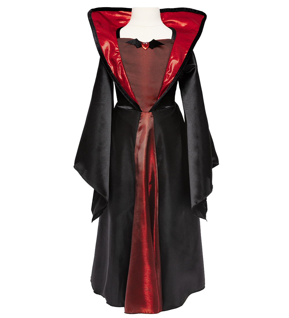 Great Pretenders Kostüm - Vampirkleid - Schwarz/Rot - Great Pretenders - 5-6 Jahre (110-116) - Kostüme von Great Pretenders