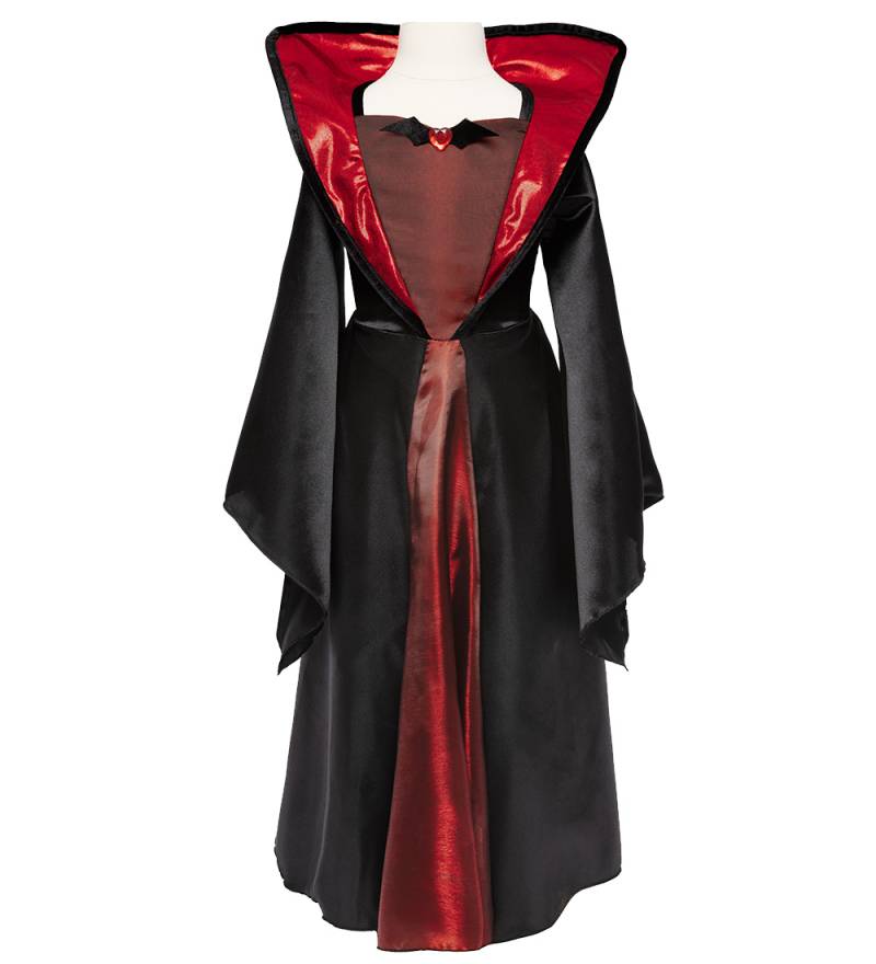 Great Pretenders Kostüm - Vampirkleid - Schwarz/Rot - Great Pretenders - 5-6 Jahre (110-116) - Kostüme von Great Pretenders