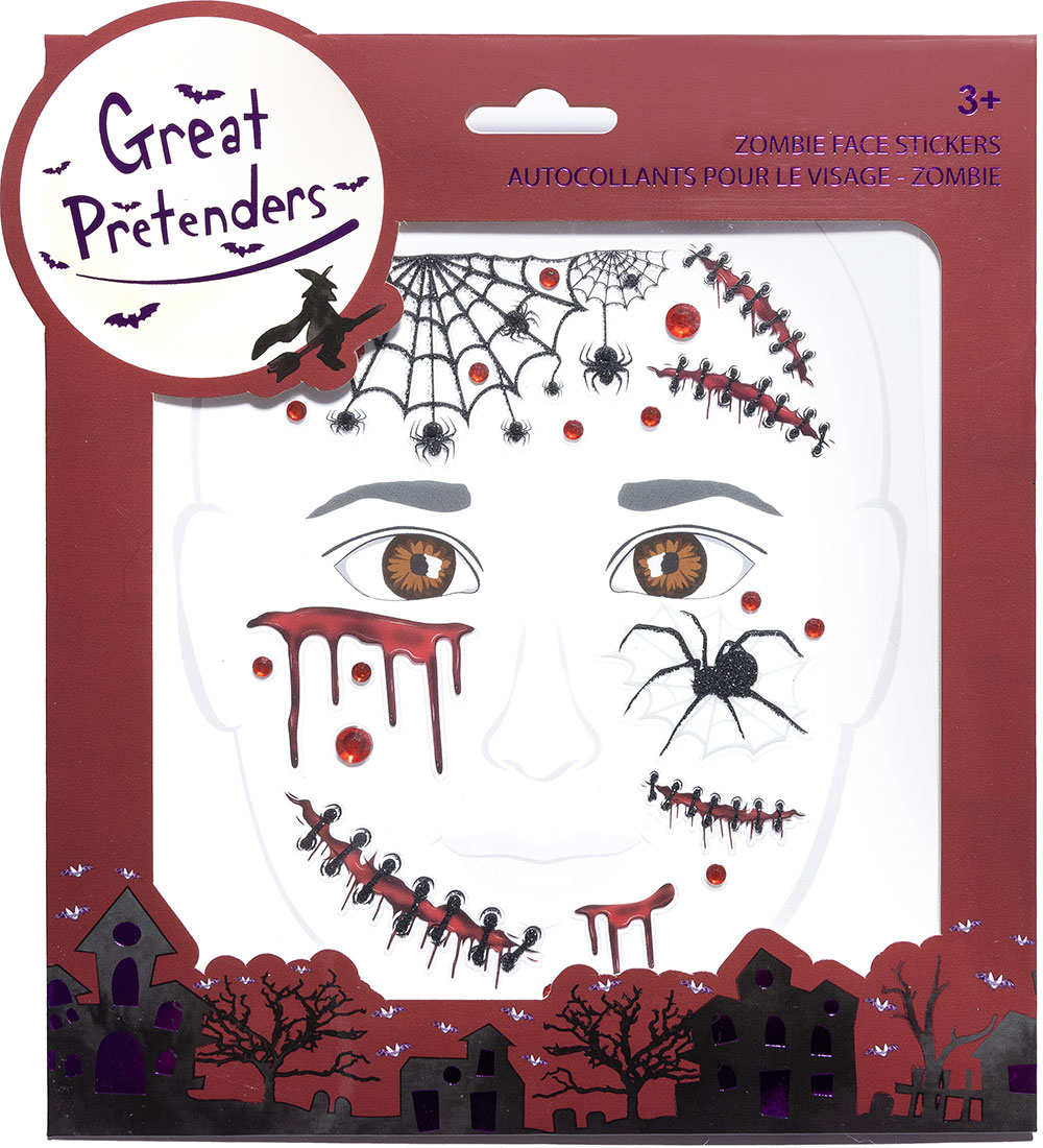 Great Pretenders Stickers - Zombiegesicht - Great Pretenders - One Size - Sticker Great Pretenders Stickers - Zombiegesicht - Great Pretenders - One Size - Sticker von Great Pretenders