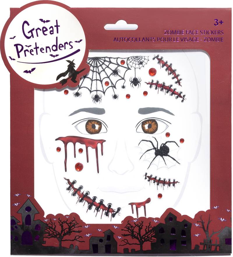 Great Pretenders Stickers - Zombiegesicht - Great Pretenders - One Size - Sticker Great Pretenders Stickers - Zombiegesicht - Great Pretenders - One Size - Sticker von Great Pretenders